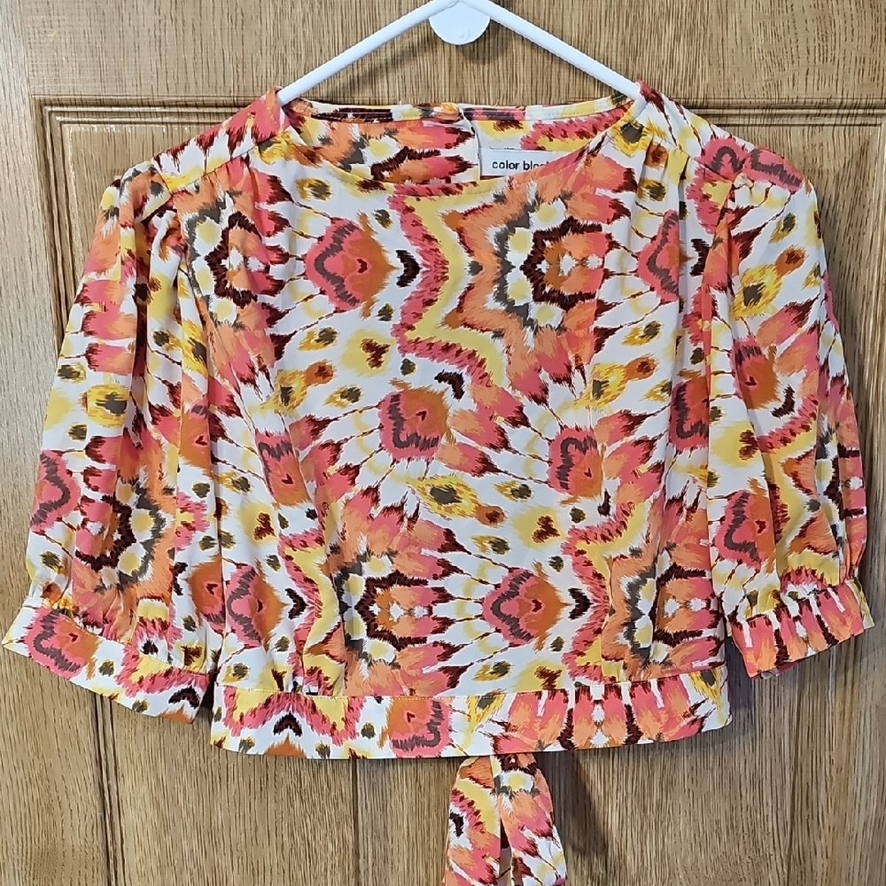 Colorful Abstract Women's Blouse